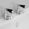 Lancaster Black Traditional Bath Taps -Espaces Bain Shop lancasterblacktraditionalbathtapsd1