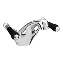 Lancaster Black Traditional Mono Basin Mixer Tap -Espaces Bain Shop lancasterblacktraditionalmonobasinmixertapnl