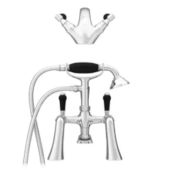 Lancaster Black Traditional Tap Package (Bath + Basin Tap) 13 Lancaster Black Traditional Tap Package (Bath + Basin Tap) -Espaces Bain Shop lancbpk n d4