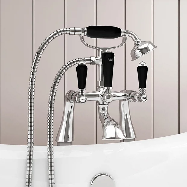 Lancaster Black Traditional Tap Package (Bath + Basin Tap) 3 Lancaster Black Traditional Tap Package (Bath + Basin Tap)