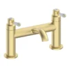 Lancaster Traditional Brushed Brass Lever Bath Filler Tap -Espaces Bain Shop lbb3bf l