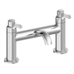 Lancaster Traditional Chrome Lever Bath Filler Tap