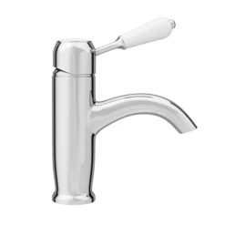 Lancaster Traditional Chrome Single Lever Mono Basin Mixer Tap -Espaces Bain Shop lch5t d2