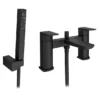 Mileto Matt Black Bath Shower Mixer Tap Incl. Shower Kit 1 Mileto Matt Black Bath Shower Mixer Tap Incl. Shower Kit -Espaces Bain Shop m04blk d1