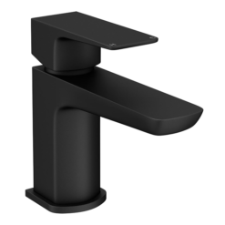 Mileto Matt Black Cloakroom Mini Basin Mixer Tap -Espaces Bain Shop m07blk lrg1