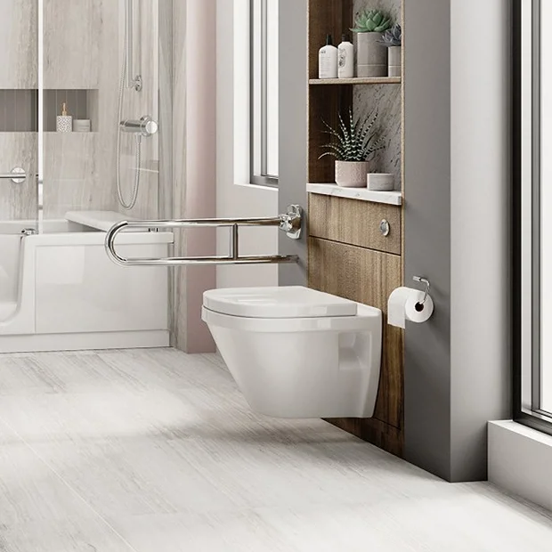 Milton 750mm Stainless Steel Folding Grab Rail 3 Milton 750mm Stainless Steel Folding Grab Rail