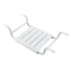 Milton Adjustable (650-800mm) Removable Bath Seat With Slats - White