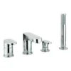 Crosswater - Style 4 Hole Bath Shower Mixer With Kit -Espaces Bain Shop mbst440d l