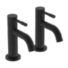 Bristan Mila Black Basin Taps -Espaces Bain Shop mi12blk l