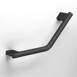 Milton Luxury Black Angled Grab Bar -Espaces Bain Shop milgb04 l