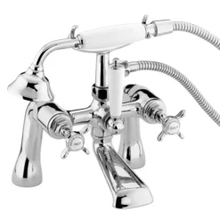 Bristan 1901 Pillar Bath Shower Mixer - Chrome Plated