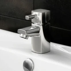 Neo Minimalist Cloakroom Mono Basin Mixer Tap Chrome -Espaces Bain Shop ne001s detail2