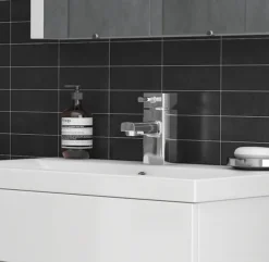 Neo Minimalist Basin And Bath Shower Mixer Taps - Chrome -Espaces Bain Shop neo002neo001d2