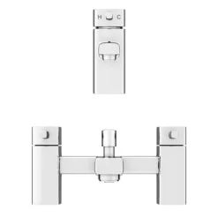 Neo Minimalist Basin And Bath Shower Mixer Taps - Chrome -Espaces Bain Shop neo002neo001nd5