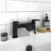 Nexus Matt Black Modern Bath Filler -Espaces Bain Shop nex03k detail1
