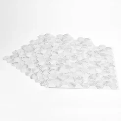 Hexagon Marble Peel & Stick Backsplash Tiles - Pack Of 4 -Espaces Bain Shop nh2359 d2