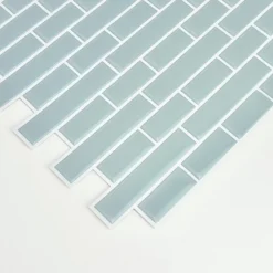 Sea Glass Peel & Stick Backsplash Tiles - Pack Of 4 -Espaces Bain Shop nh2361 d4