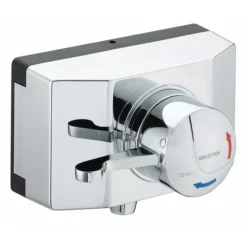 Bristan - Opac Thermostatic Exposed Shower Valve With Chrome Lever And Shroud