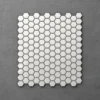Otsu Hexagon Mosaic Tile Sheet Gloss White - 300 X 260mm