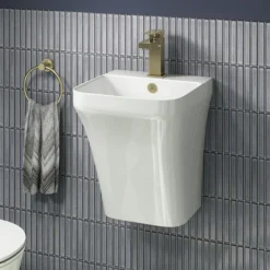 Otsu Concave Kit-Kat Mosaic Tile Sheet Gloss Grey Speckled - 295 X 295mm -Espaces Bain Shop otkkggs d2