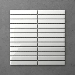 Otsu Kit-Kat Mosaic Tile Sheet Gloss White - 295 X 295mm 5 Otsu Kit-Kat Mosaic Tile Sheet Gloss White - 295 X 295mm -Espaces Bain Shop otkkgw lrg1