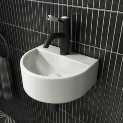 Otsu Kit-Kat Mosaic Tile Sheet Matt Black - 295 X 295mm -Espaces Bain Shop otkkmb d1