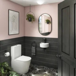 Otsu Kit-Kat Mosaic Tile Sheet Matt Black - 295 X 295mm