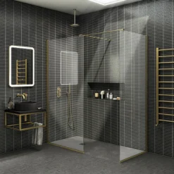 Otsu Kit-Kat Mosaic Tile Sheet Matt Black - 295 X 295mm -Espaces Bain Shop otkkmb d3