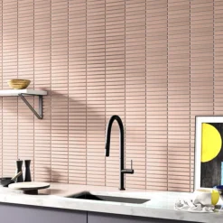 Otsu Kit-Kat Mosaic Tile Sheet Gloss Pink - 295 X 295mm -Espaces Bain Shop otkkpk d2