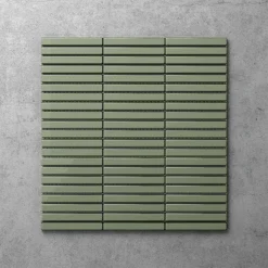 Otsu Mini Kit-Kat Mosaic Tile Sheet Gloss Fjord Green - 290 X 280mm 5 Otsu Mini Kit-Kat Mosaic Tile Sheet Gloss Fjord Green - 290 X 280mm -Espaces Bain Shop otmkkfgr lrg2
