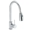 Murcia Chrome Kitchen Tap -Espaces Bain Shop premiersideactionkitchentapwithrinserkc318l