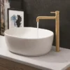 Crosswater MPRO Industrial Tall Monobloc Basin Mixer - Unlacquered Brushed Brass 2 Crosswater MPRO Industrial Tall Monobloc Basin Mixer - Unlacquered Brushed Brass -Espaces Bain Shop pri112dnubaaa