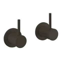 Crosswater MPRO Industrial Wall Stop Taps - Carbon Black