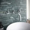 Primo Modern Wall Mounted Basin Mixer - Chrome