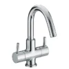 Bristan - Prism Contemporary 2 Handle Basin Mixer (no Waste) - Chrome -Espaces Bain Shop prism 2handle basin l