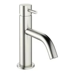 Crosswater MPRO Monobloc Basin Mixer - Brushed Stainless Steel -Espaces Bain Shop pro110dnv l