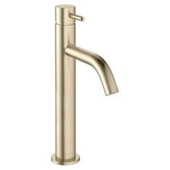 Crosswater MPRO Tall Monobloc Basin Mixer - Brushed Brass