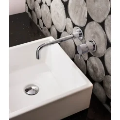 Crosswater MPRO Wall Mounted 2 Hole Set Basin Mixer - Chrome