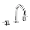Crosswater MPRO Deck Mounted 3 Hole Set Basin Mixer - Chrome -Espaces Bain Shop pro135dnc l
