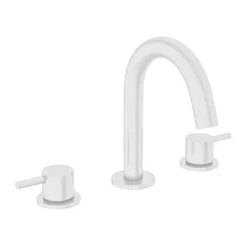 Crosswater MPRO Deck Mounted 3 Hole Set Basin Mixer - Matt White