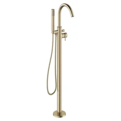 Crosswater MPRO Floor Mounted Freestanding Bath Shower Mixer - Brushed Brass -Espaces Bain Shop pro416ff l