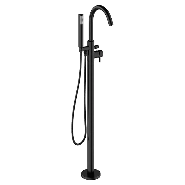 Crosswater MPRO Floor Mounted Freestanding Bath Shower Mixer - Matt Black 3 Crosswater MPRO Floor Mounted Freestanding Bath Shower Mixer - Matt Black