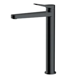 RAK - Petit Round Tall Basin Mixer Tap Matt Black
