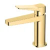 RAK - Petit Square Standard Basin Mixer Brushed Gold 1 RAK - Petit Square Standard Basin Mixer Brushed Gold -Espaces Bain Shop rakpes3001gl
