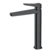 RAK Petit Square Tall Basin Mixer Tap Matt Black 2 RAK Petit Square Tall Basin Mixer Tap Matt Black -Espaces Bain Shop rakpes3003bl