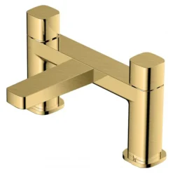 RAK - Petit Square Deck Bath Filler Brushed Gold