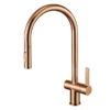 JTP Vos Rose Gold Single Lever Kitchen Sink Mixer With Pull Out Spray