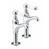 Bristan - Renaissance High Neck Pillar Taps -Espaces Bain Shop rshnkc ln