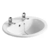 Armitage Shanks - Orbit21 55cm Countertop Basin - 2TH With Overflow & Chainhole -Espaces Bain Shop s248601 l