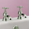 Silverdale Victorian Bath Pillar Taps Nickel -Espaces Bain Shop silverdalevictorianbathpillartapsnickell